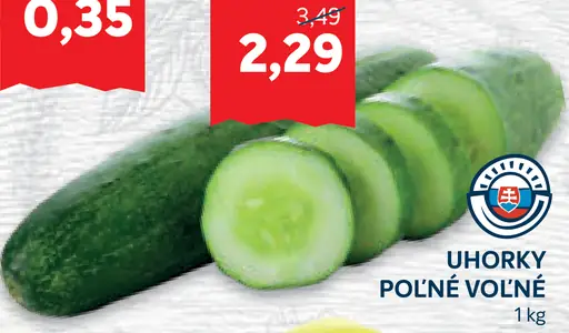 Uhorky poľné voľné