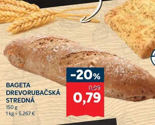 Bageta drevorubačská stredná