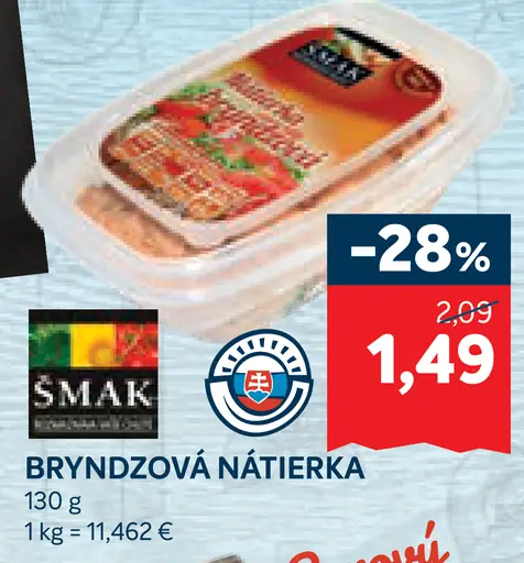 Šmak nátierka bryndzová