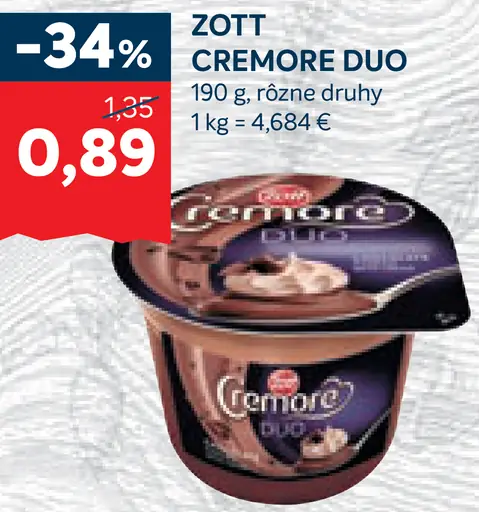 Zott Cremore Duo dezert
