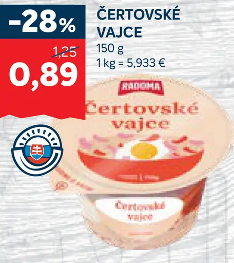 Radoma Čertovské vajce šalát