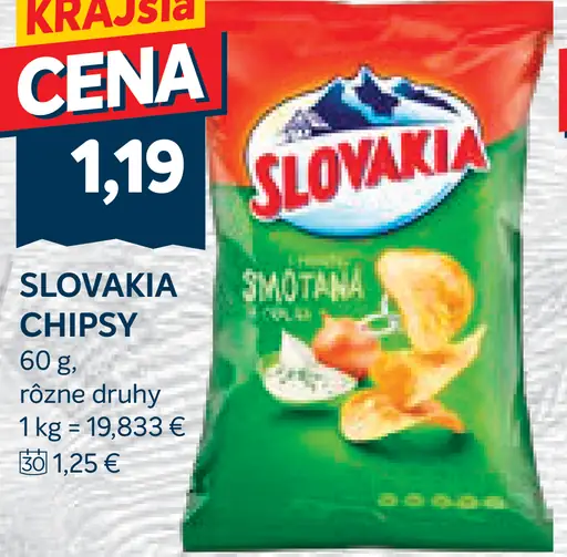 Slovakia Chipsy zemiakové