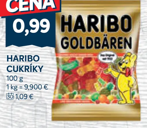 Haribo Goldbären želé cukríky