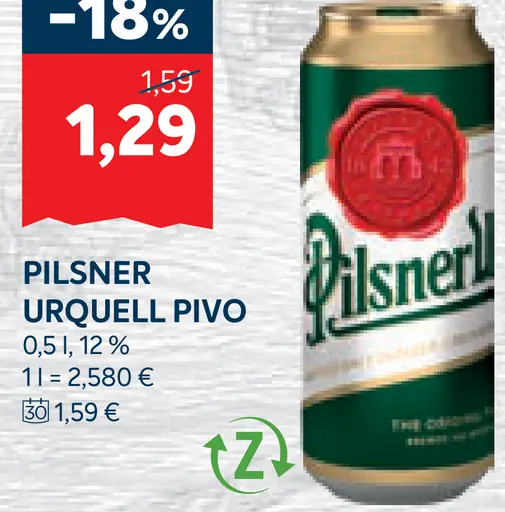 Pilsner Urquell pivo