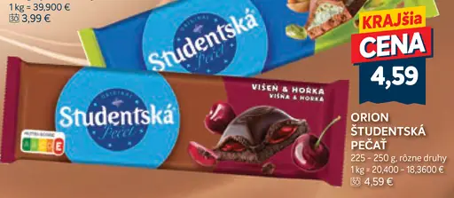 Orion Študentská pečať čokoláda