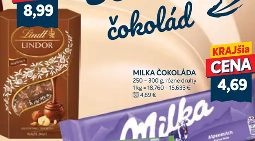 Milka Mliečna čokoláda