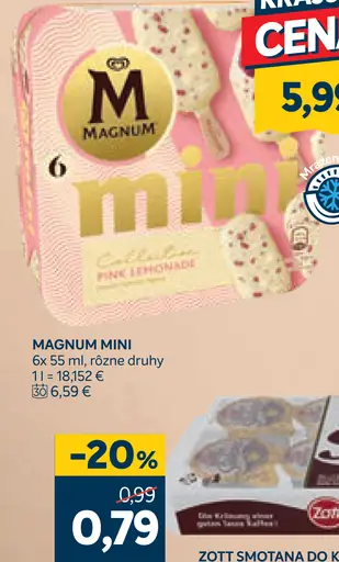 Magnum Mini nanuk rôzne druhy