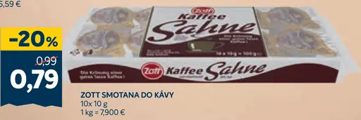 Zott Kaffee Sahne smotana do kávy