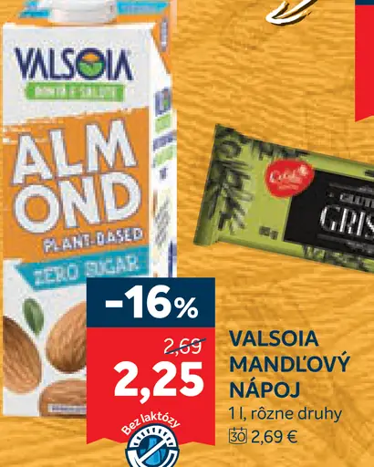 Valsoia mandľový nápoj