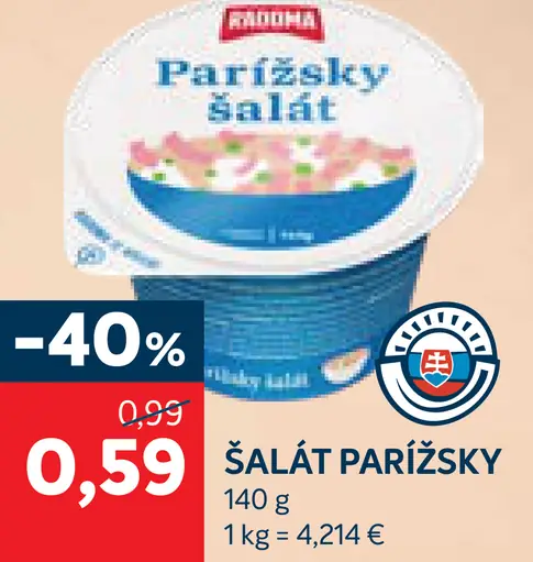 Aroda Parížsky šalát