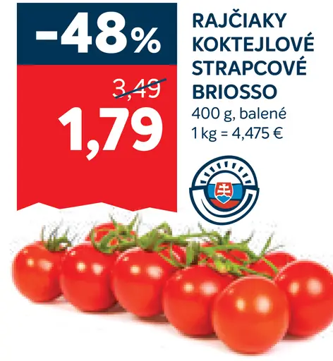 Briosso rajčiaky koktejlové strapcové