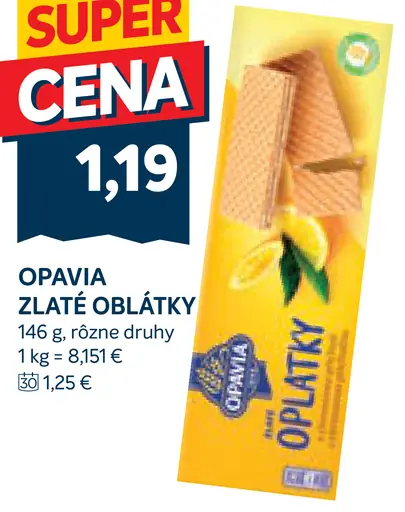 Opavia Zlate oblátky
