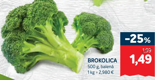 Brokolica balená