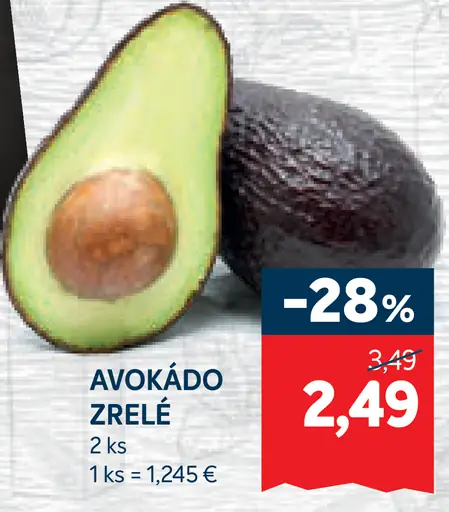 Avokádo zrelé