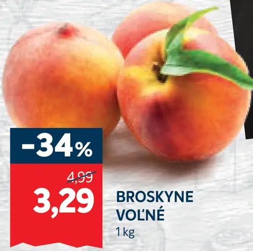 Broskyne voľné