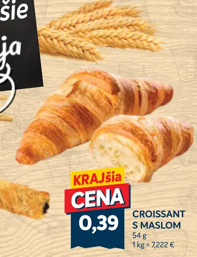 Croissant s maslom