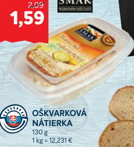 Smak oškvarková nátierka