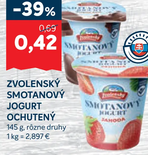 Zvolenský smotanový jogurt