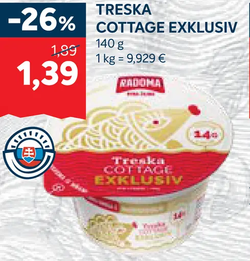 Arohma treska Cottage Exklusiv