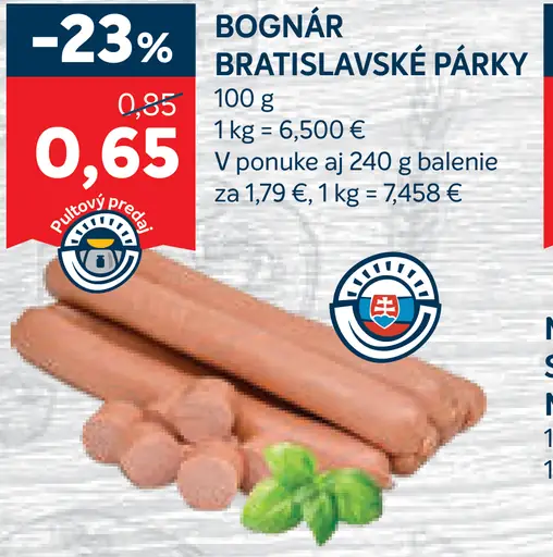 Bognár Bratislavské párky