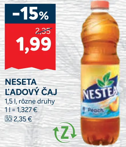 Nestea Ľadový čaj s príchuťou broskyne