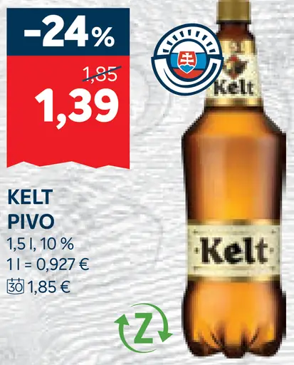 Kelt pivo fľaša