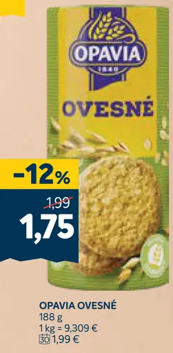 Opavia ovsené sušienky