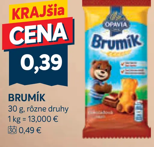 Brumík koláčik rôzne druhy