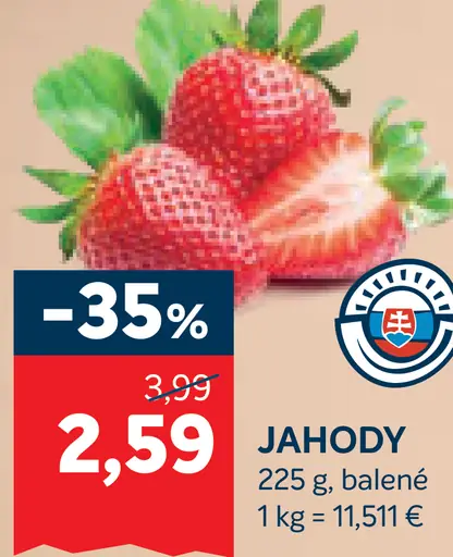 Jahody čerstvé
