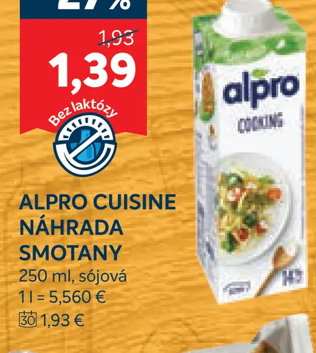 Alpro Cuisine náhrada smotany sójová