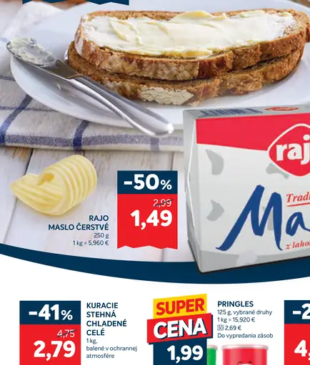 Rajo Tradičné maslo z lahodnej smotany