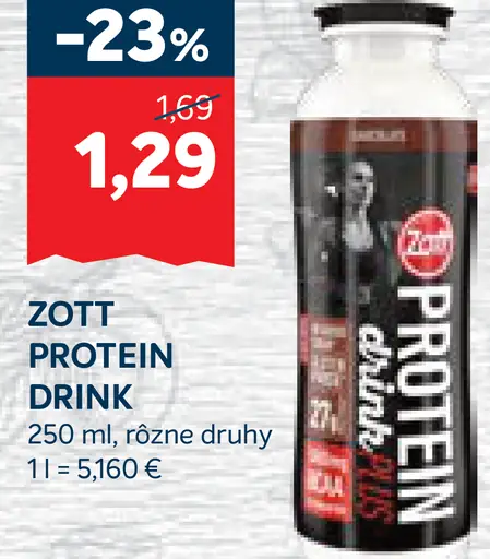 Zott Protein Drink proteínový nápoj rôzne druhy