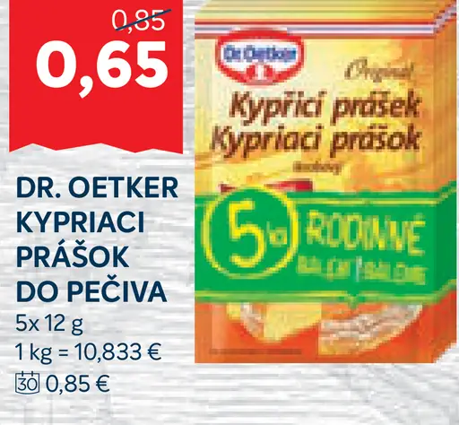 Dr. Oetker kypriaci prášok do pečiva