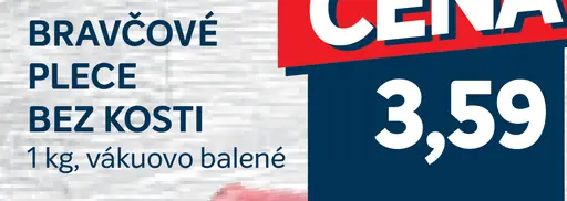 Bravčové plece bez kosti