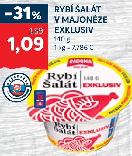 Rybí šalát v majonéze Exklusiv