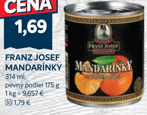 Franz Josef mandarínky konzervované