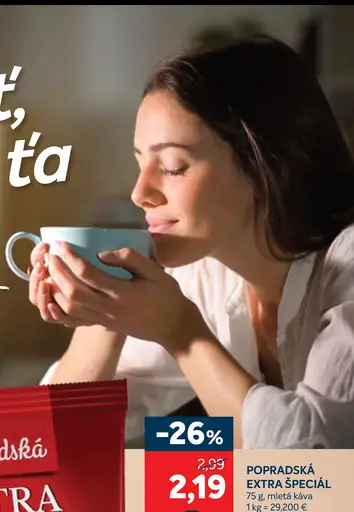 Popradská Extra špeciál originál mletá káva