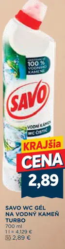 Savo WC gél na vodný kameň Turbo