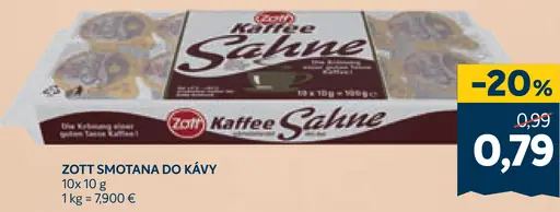 Zott Smotana do kávy