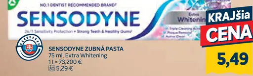 Sensodyne Zubná Pasta Extra Whitening