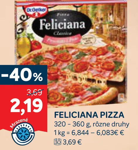 Feliciana mrazená pizza