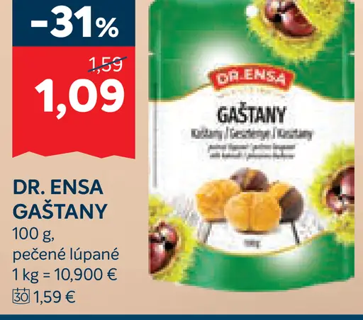 Dr. Ensa gaštany pečené lúpané