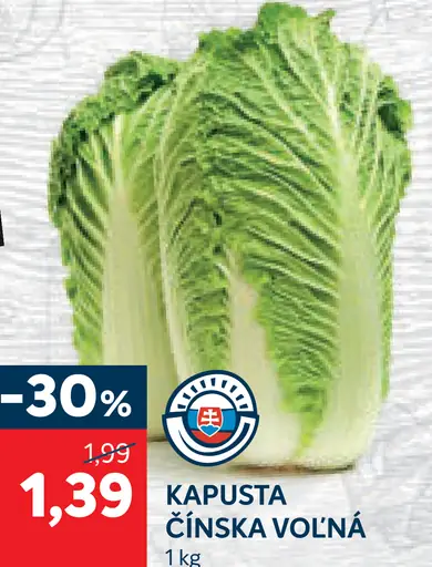 Kapusta čínska voľná