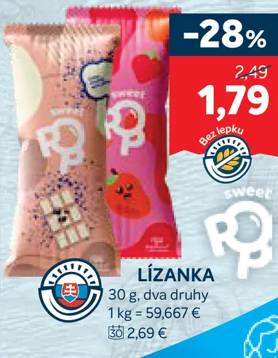 Lízanka dva druhy