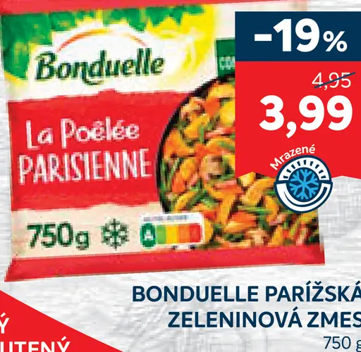 Bonduelle stredozemná zeleninová zmes La Poêlée Parisienne