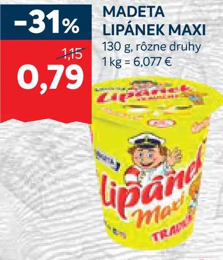 Madeta Lipánek Maxi tvarohový dezert