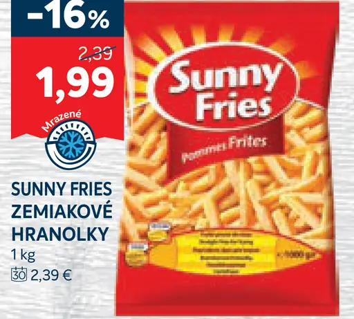 Sunny Fries zemiakové hranolky