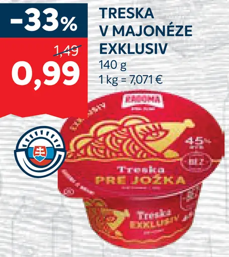 Rajo Treska v majonéze Exklusiv