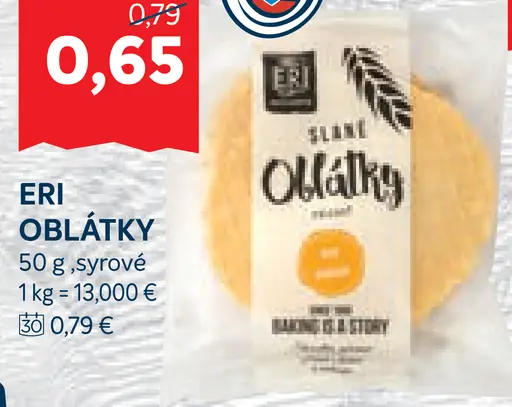 Eri oblátky so syrovou príchuťou