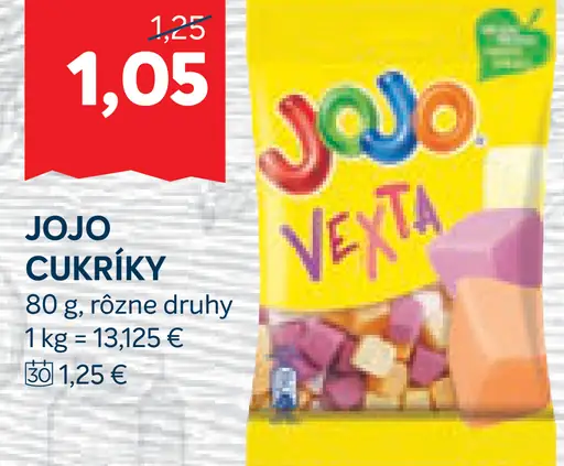Jojo Vexta cukríky